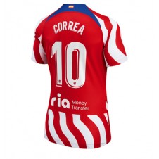 Atletico Madrid Angel Correa #10 Hjemmedrakt Kvinner 2022-23 Kortermet